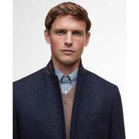 Navy Barbour Mens Godfrey Moons Shetland Blazer Front