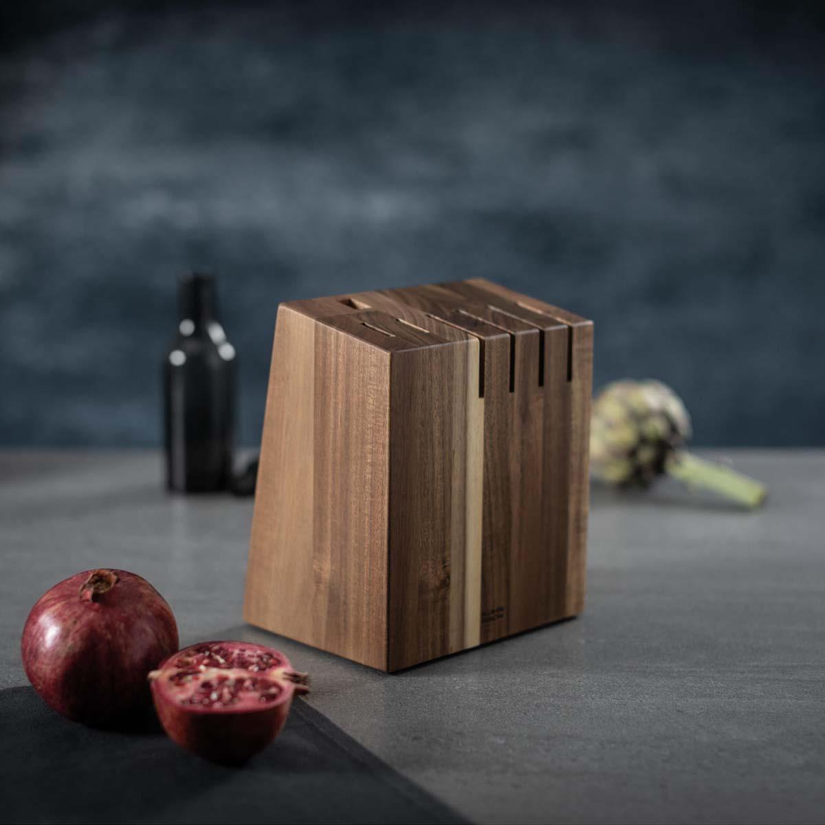 Kuhn Rikon Culinary Forged Acacia Knife Block LS