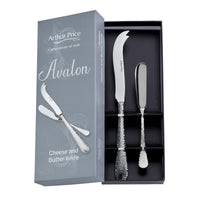 Arthur Price Stainless Steel Avalon Cheese and Butter Knife Set