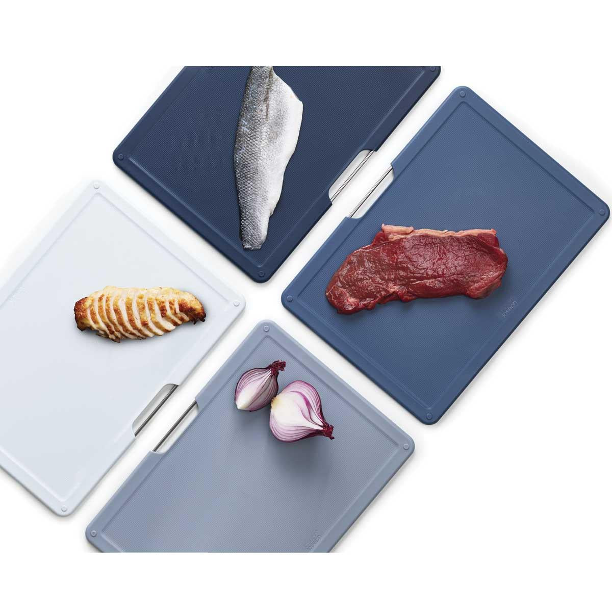 Graphite Joseph Joseph Folio 4-piece Large Chopping Board Set x4