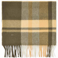 Dusky Green Dubarry Womens Kinvara Wool Check Scarf