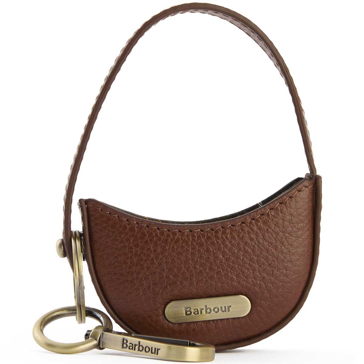 Brown Barbour Leather Sling Bag Charm