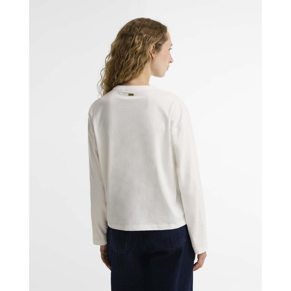 CLOUD Barbour Womens Amesbury Long Sleeve T-Shirt BACK