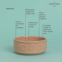 Mason Cash Cane Lettered Dog Bowl 20cm INFO2