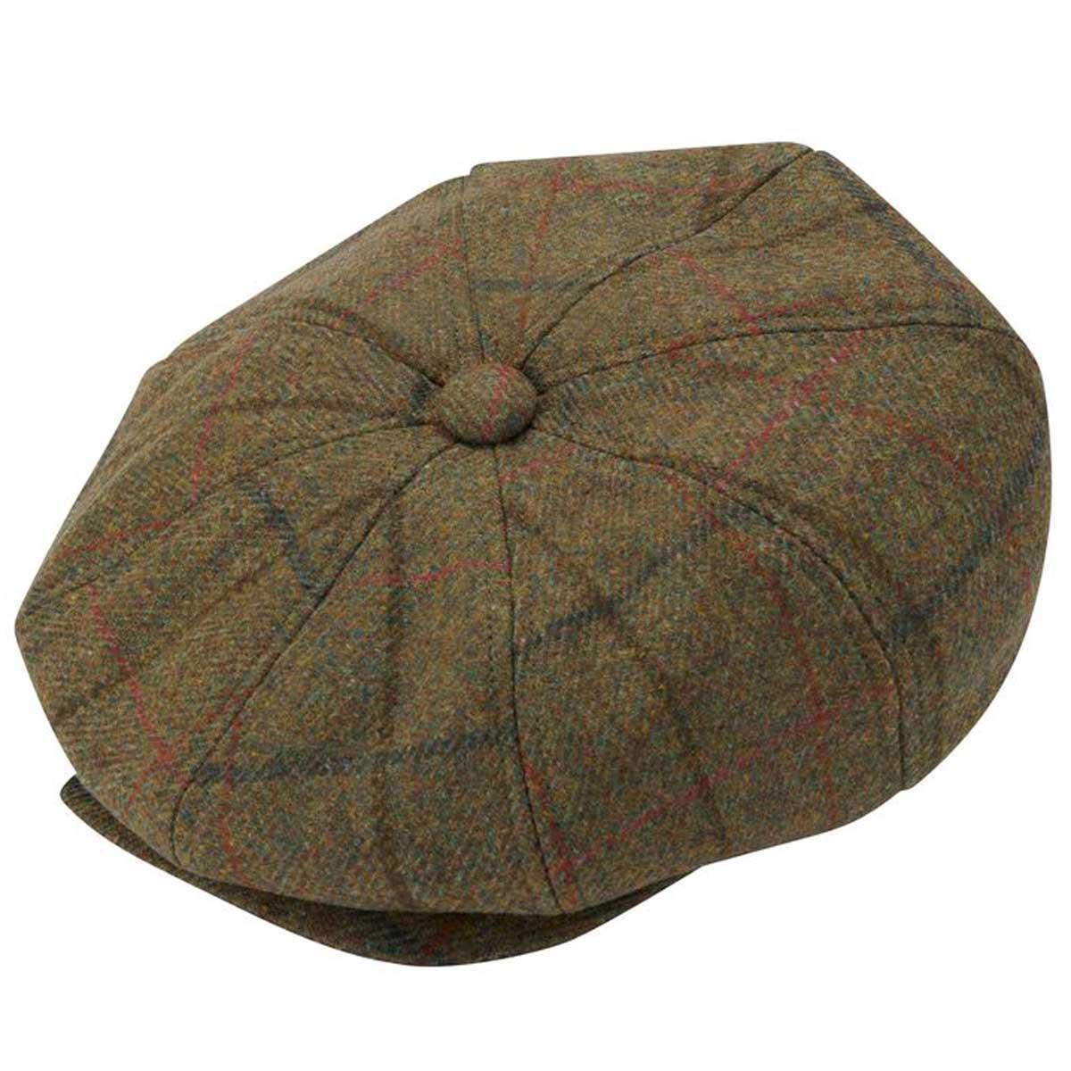 Thyme Alan Paine Mens Combrook Tweed Bakerboy Cap