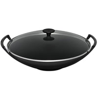 Le Creuset Cast Iron Wok & Glass Lid