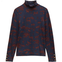 Joules Womens Printed Amy Long Sleeve Top