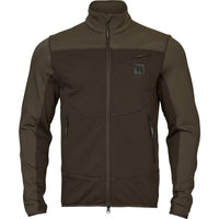 Shadow Brown/Forest Night Harkila Mens Olaf Fleece Jacket