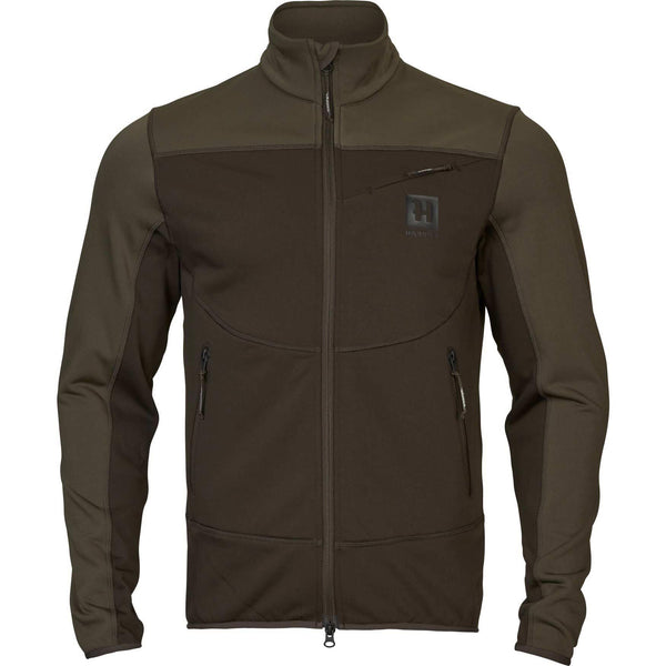 Shadow Brown/Forest Night Harkila Mens Olaf Fleece Jacket