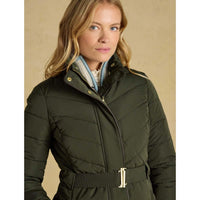 Joules Womens Aspen Showerproof Padded Long Coat