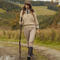 Oatmeal Multi Check Barbour Woodside Shirt Model Lifestyle