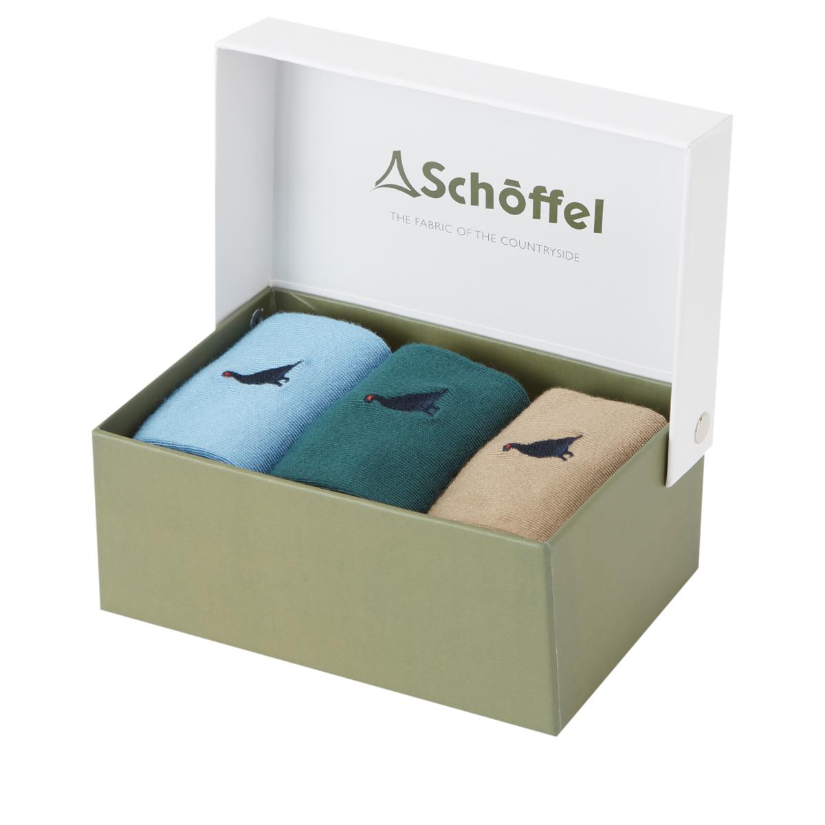 Schoffel Mens Bamboo Sock Box Of 3