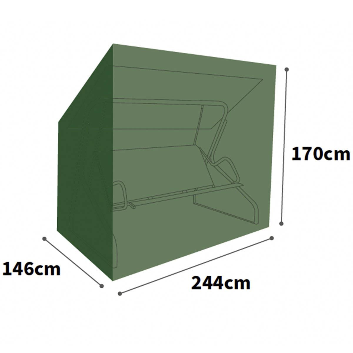 Bosmere Ultimate Protector Swing Seat Cover 3-4 Seat Charcoal U510C