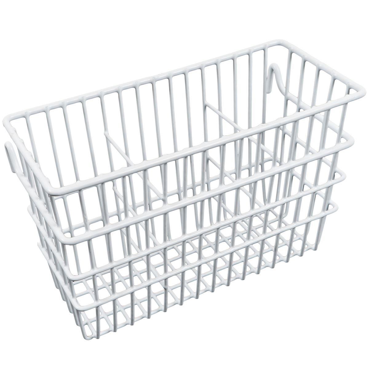 White Delfinware Wire Cutlery Holder