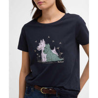 Navy Barbour Womens Clover T-Shirt logo