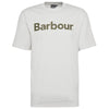 Antique White Barbour Mens Logo Relaxed Fit T-Shirt