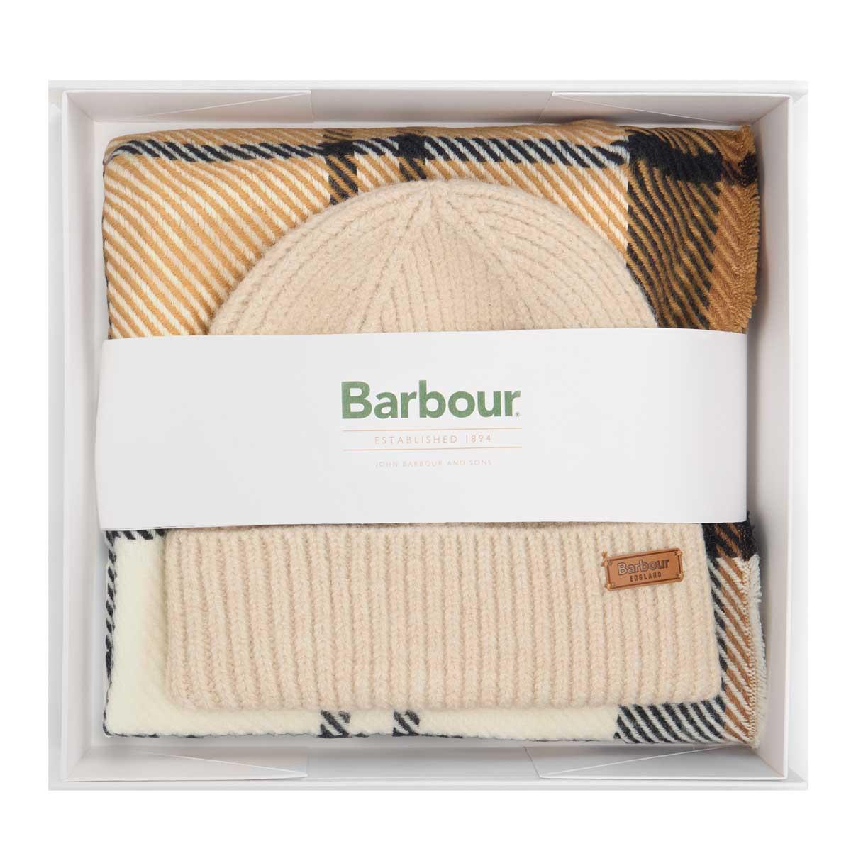 Barbour Womens Pendle Beanie and Blaire Scarf Gift Set