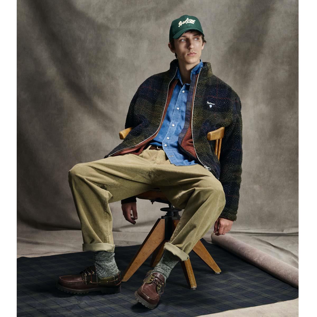 Barbour Mens Tartan Fleece Zip Through Sweatshirt