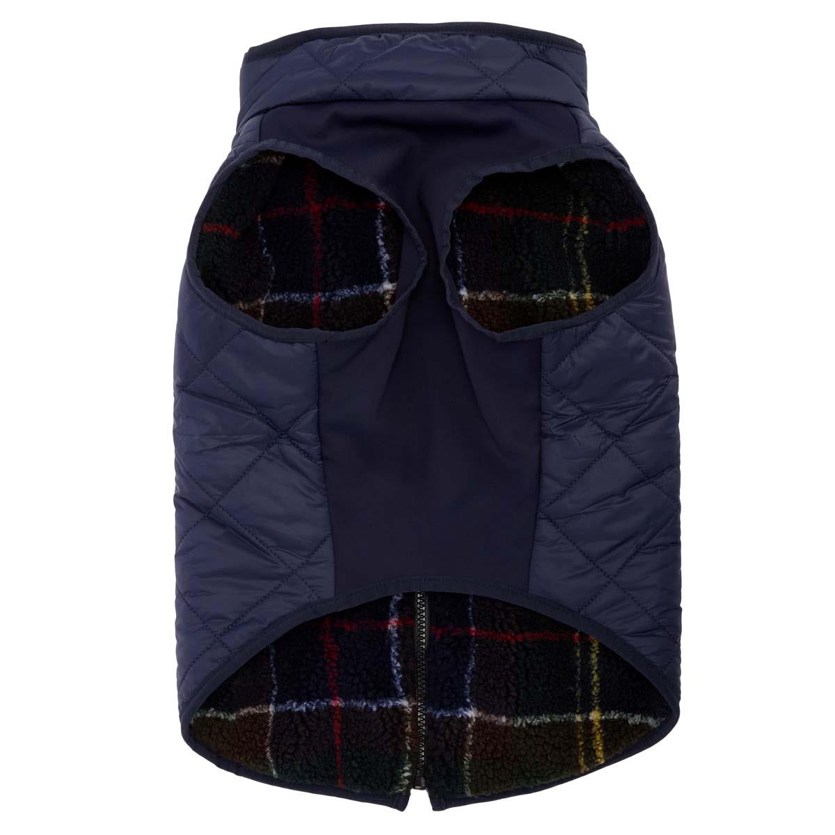 Classic/Navy Reversed Barbour Field Reversible Dog Coat