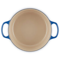 Le Creuset Signature Cast Iron Round Casserole 22cm Lapis Interior