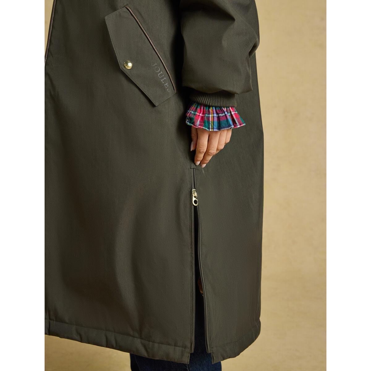 Joules Womens Coverall Oversized Fleece Lined Waterproof Coat