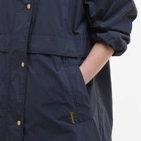 Dark Navy Barbour Womens Naboo Showerproof Jacket Pocket