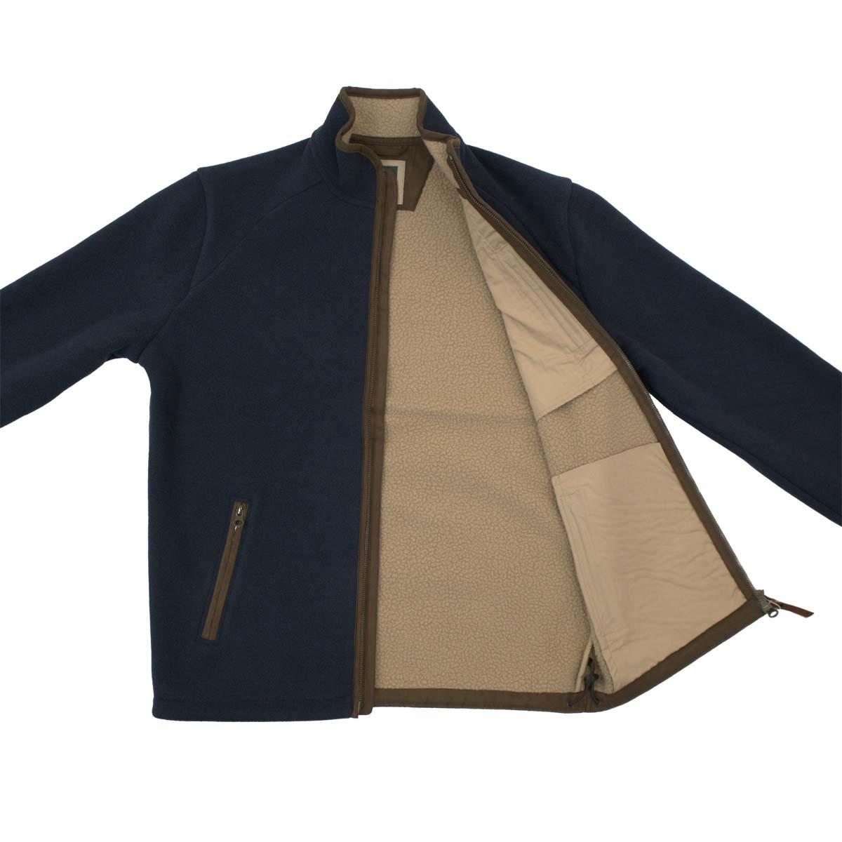 DARK NAVY Harkila Mens Sandhem Sherpa Fleece Jacket borg