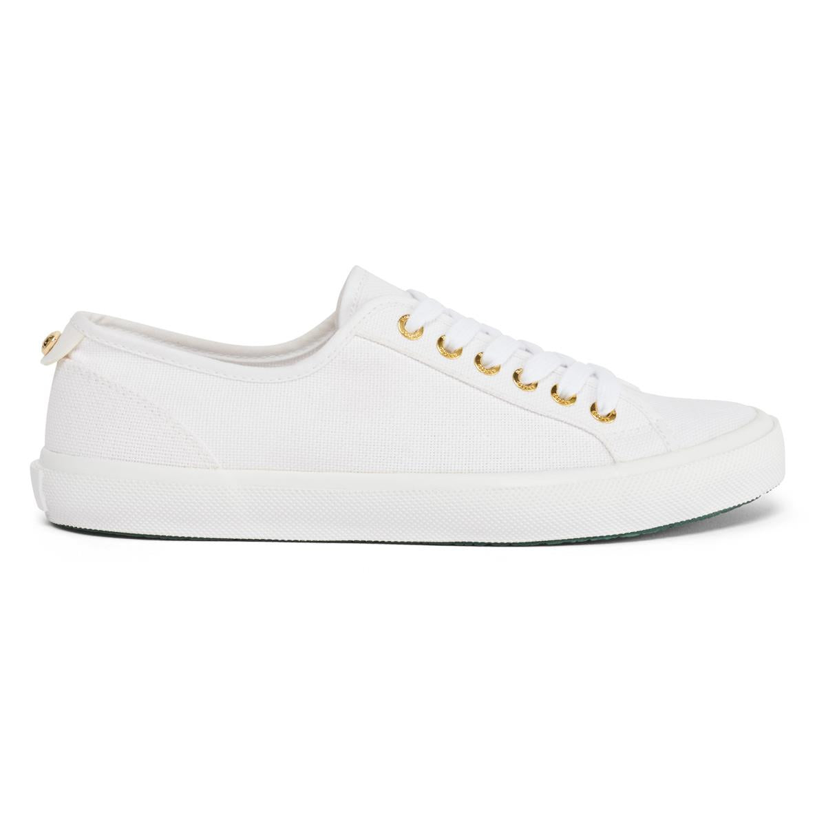 White Holland Cooper Womens Sloane Trainers Side