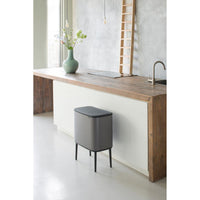 Platinuim Brabantia Bo Touch Bin 3x11 Litre Lifestyle