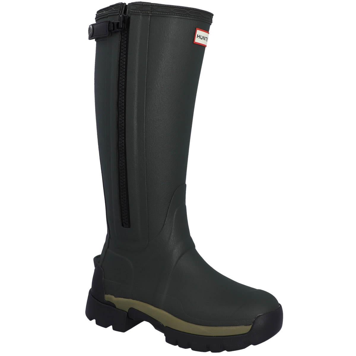 Hunter Womens Balmoral Tall Zip Up Neo Lined Tech Sole Boot
