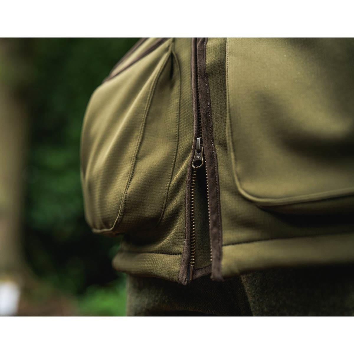 Light Pine Seeland Mens Wenlock Shooting Waistcoat Pocket Detail