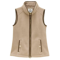 Mink Brown Joules Womens Heritage Fleece Gilet