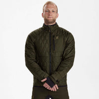 Forest Green Deerhunter Mens Mossdale Quilted Jacket front
