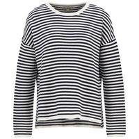 Navy Stripe Barbour Womens Marine Stripe Knitted Jumper