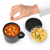 Dark Grey Brabantia Make & Take Soup Mug Lifestyle