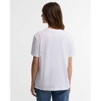White Barbour Womens Mariana T-Shirt BACK