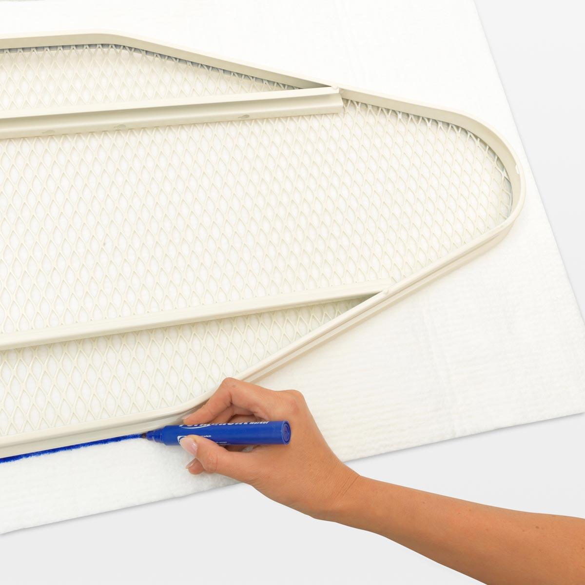 Brabantia Ironing Board Table Universal Viscose Layer How to Fit Detail