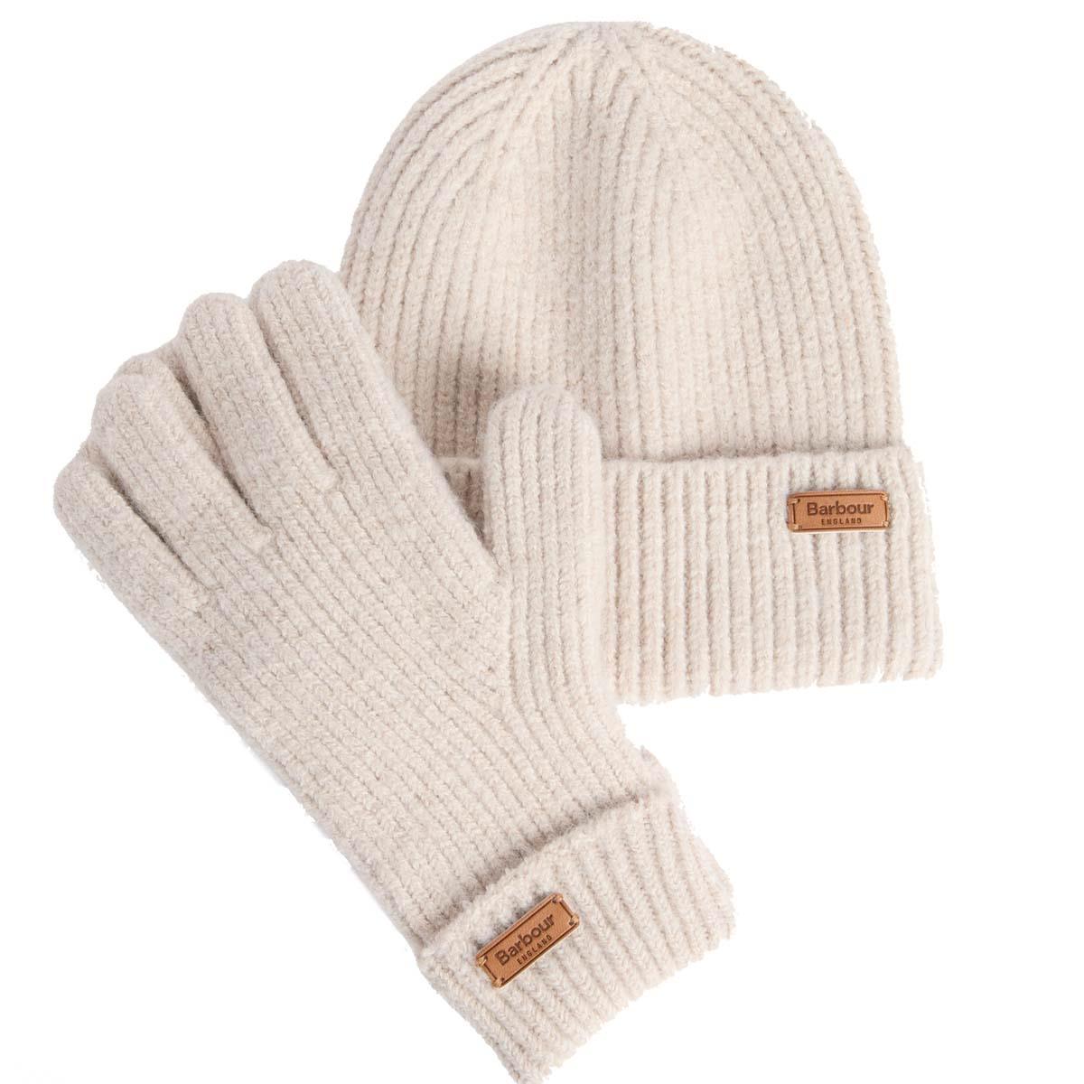 Barbour Womens Pendle Beanie & Gloves Gift Set