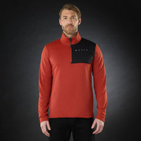 Rust Musto Mens EVO Thermal Lite Tech Fleece On Model