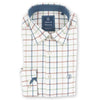 Albert and Maurice Mens Whitestone Brushed Check Shirt