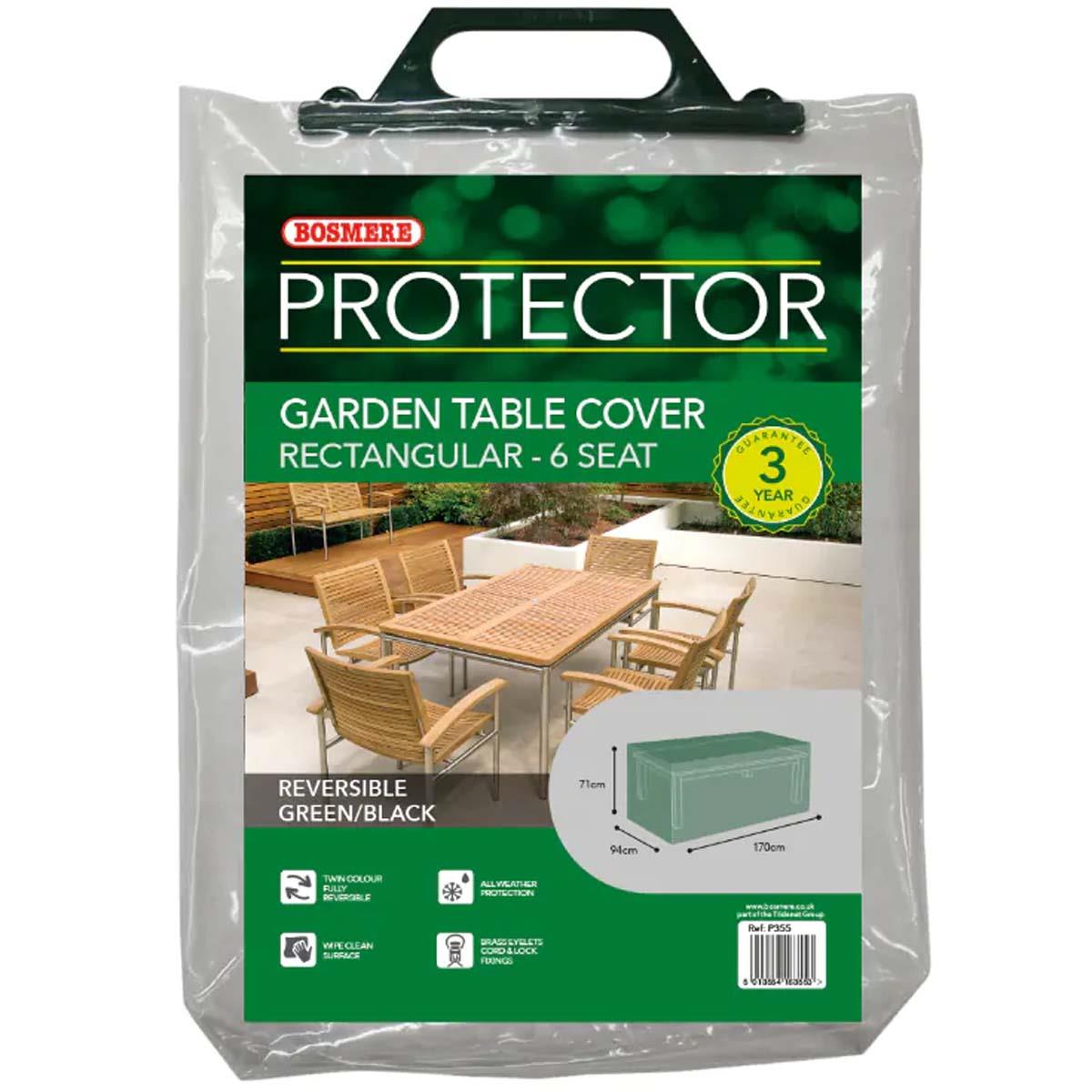 Bosmere Protector 2000 Rectangular Table Cover 6 Seater P355