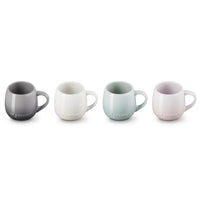 Le Creuset Stoneware Coupe Set of 4 Mugs inside