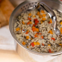Kuhn Rikon Allround Plus Saucepan With Draining Lid Interior