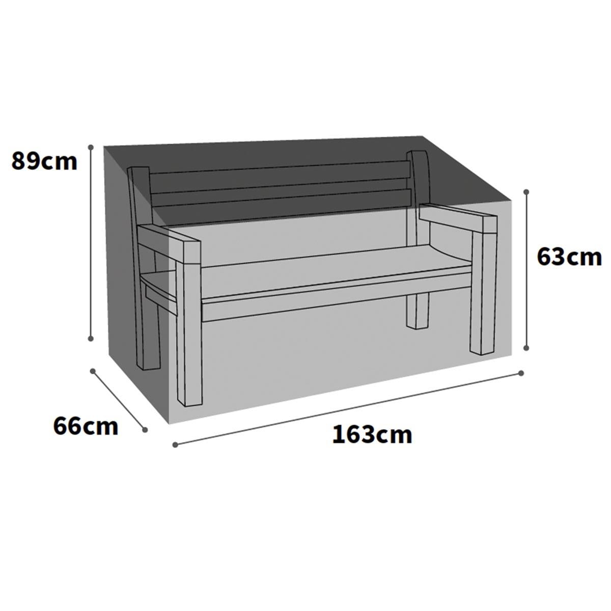 Bosmere Ultimate Protector Bench Seat Cover 3 Seater Charcoal U610C