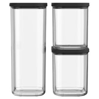 Black Mepal Modula 3pc Storage Set