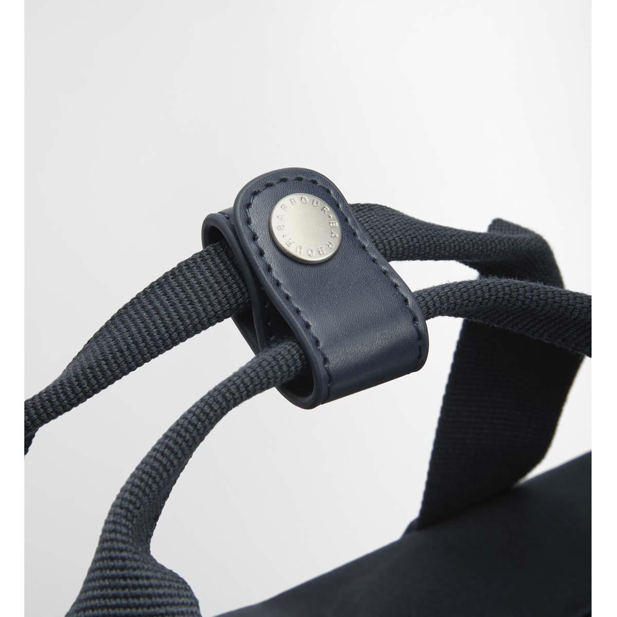 Navy Barbour Cascade Flight Bag Handles