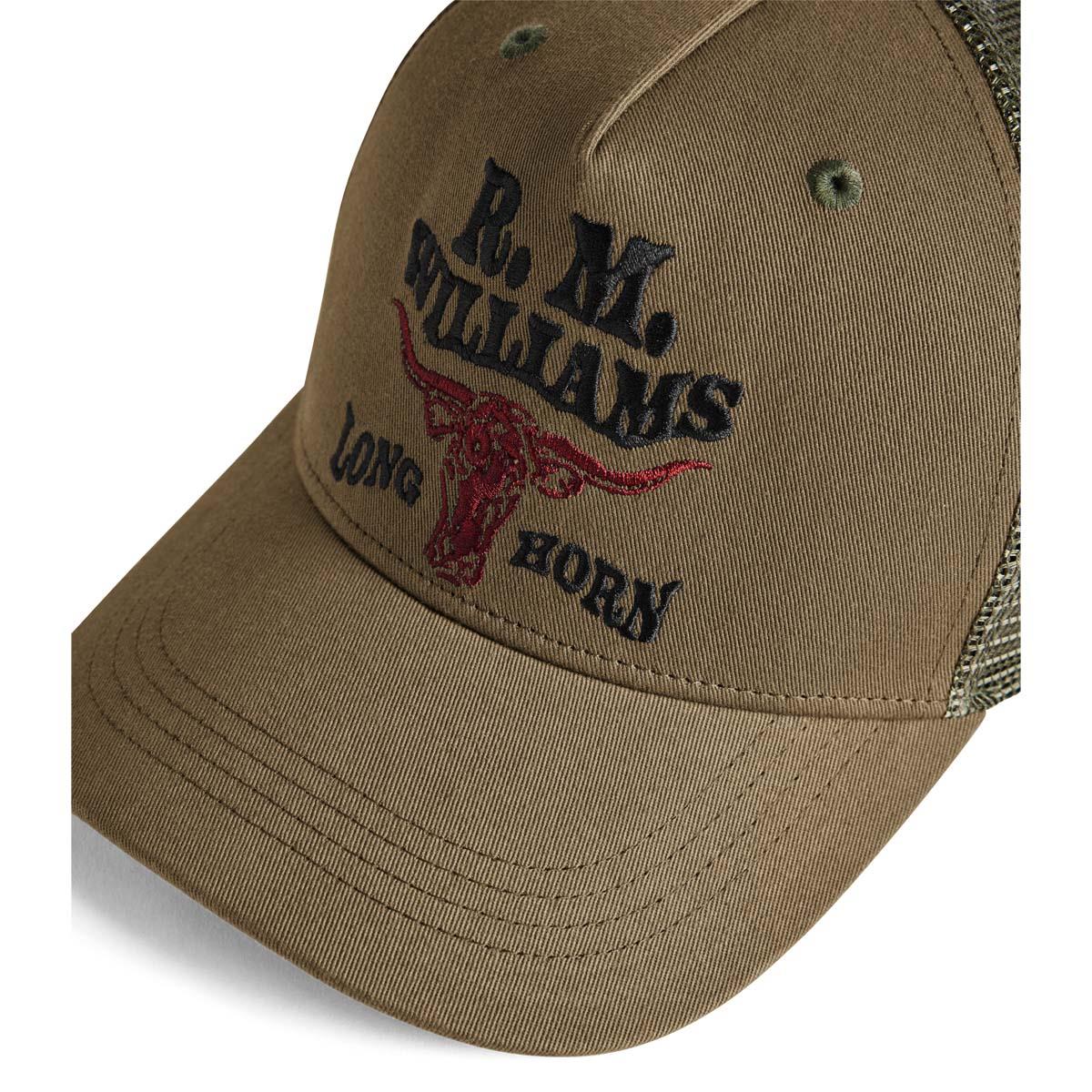 R.M. Williams Mens RMW Longhorn Trucker Cap