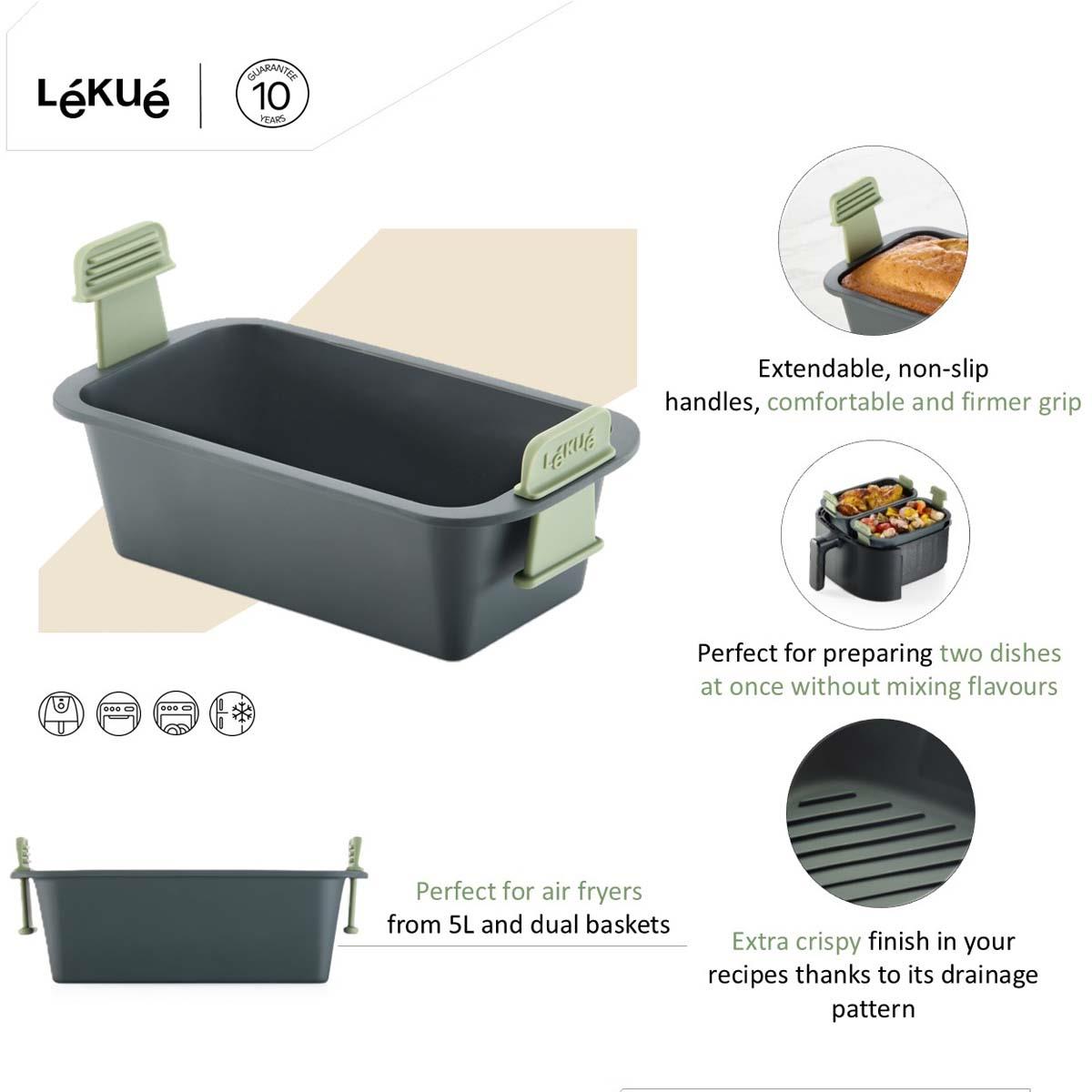 Lekue Air Fryer Rectangular Basket Product Details