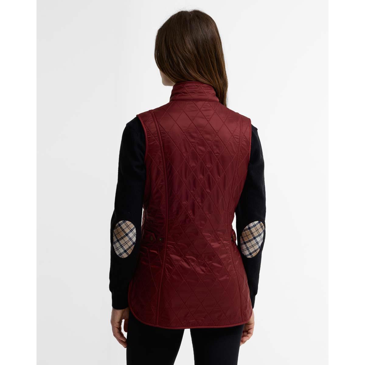 Cranberry Red Barbour Wray Gilet BACK