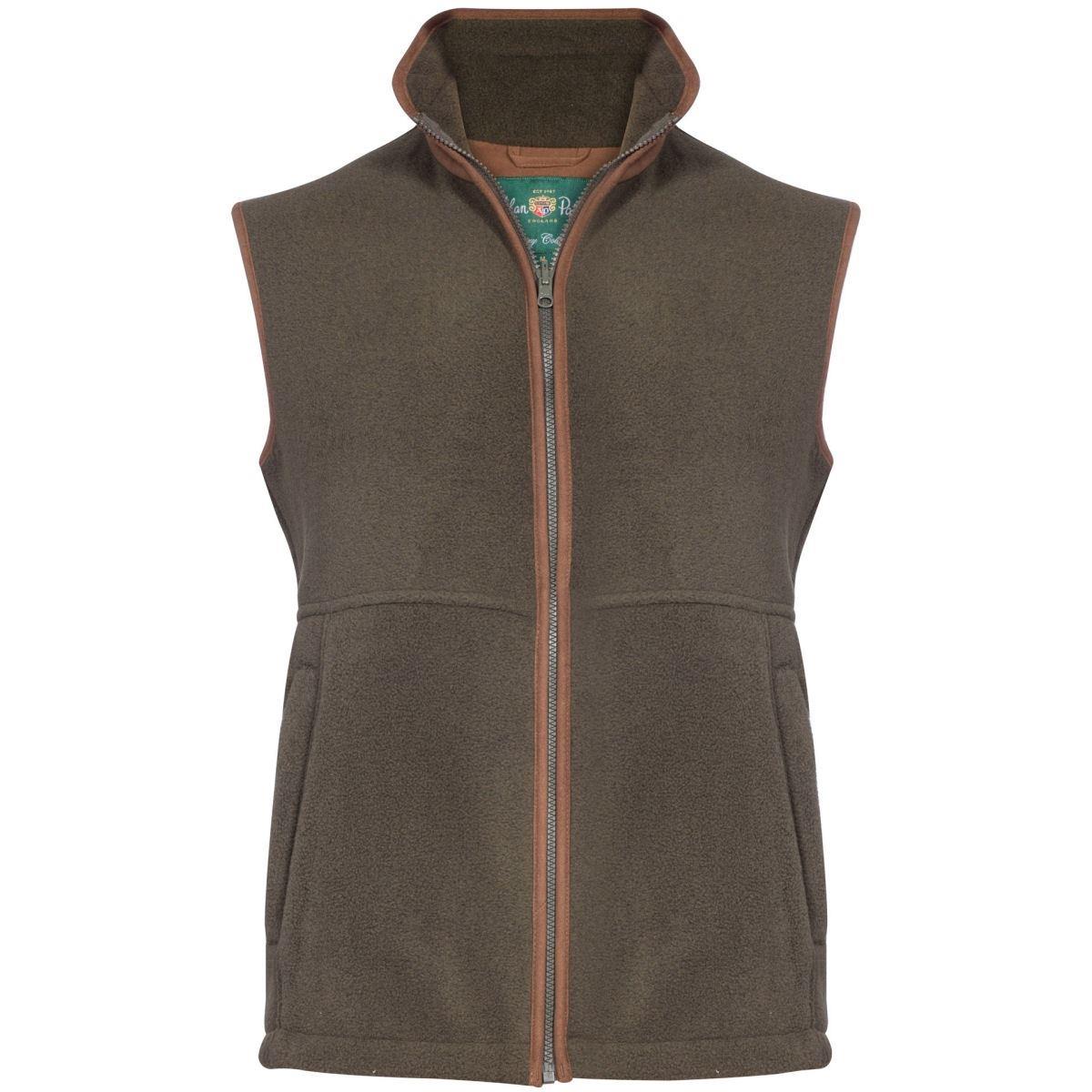 Green Alan Paine Aylsham Mens Fleece Waistcoat